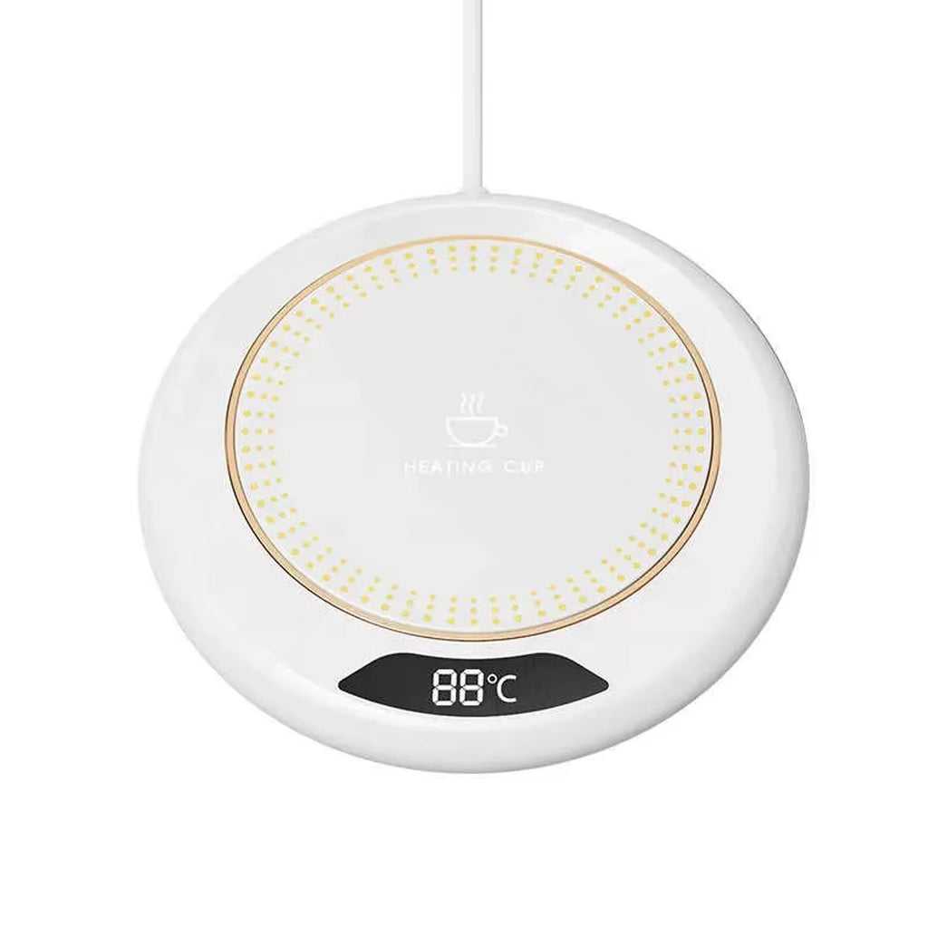 1PC Thermostatic Heating Coaster USB Home Heating Coaster 3-Speed Adjustment Heating 55 Degrees Constant Temperature