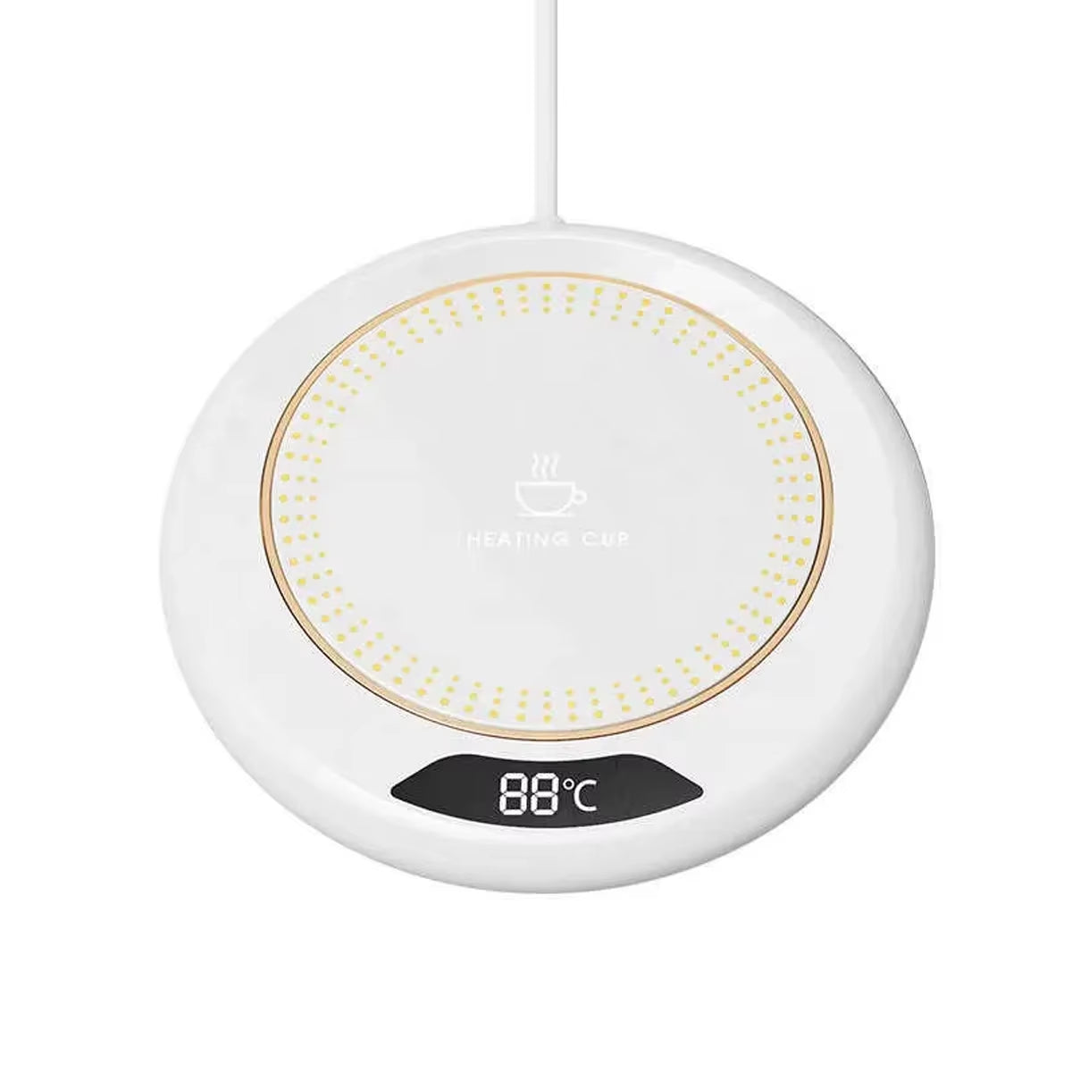 1PC Thermostatic Heating Coaster USB Home Heating Coaster 3-Speed Adjustment Heating 55 Degrees Constant Temperature